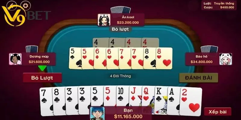 Chơi bốn đôi thông chặt được gì sao cho chuẩn?